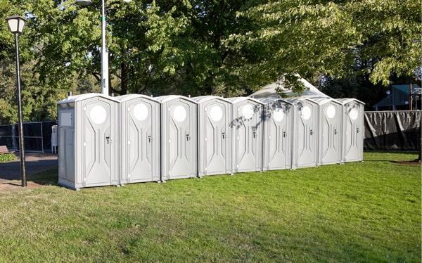 our crew regularly cleans and services the special event portable restrooms to ensure they are clean and hygienic throughout the event